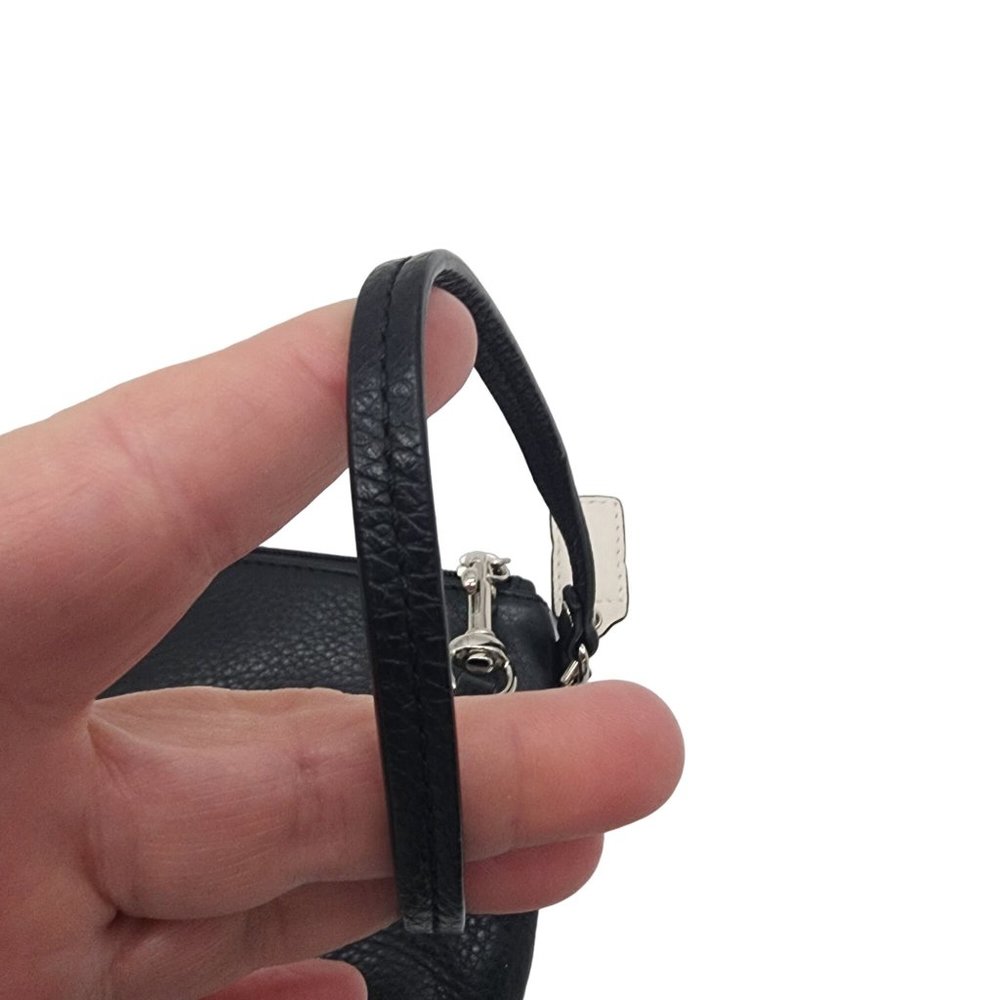 #43. Coach Black Leather wristlet - Picture 3 of 5